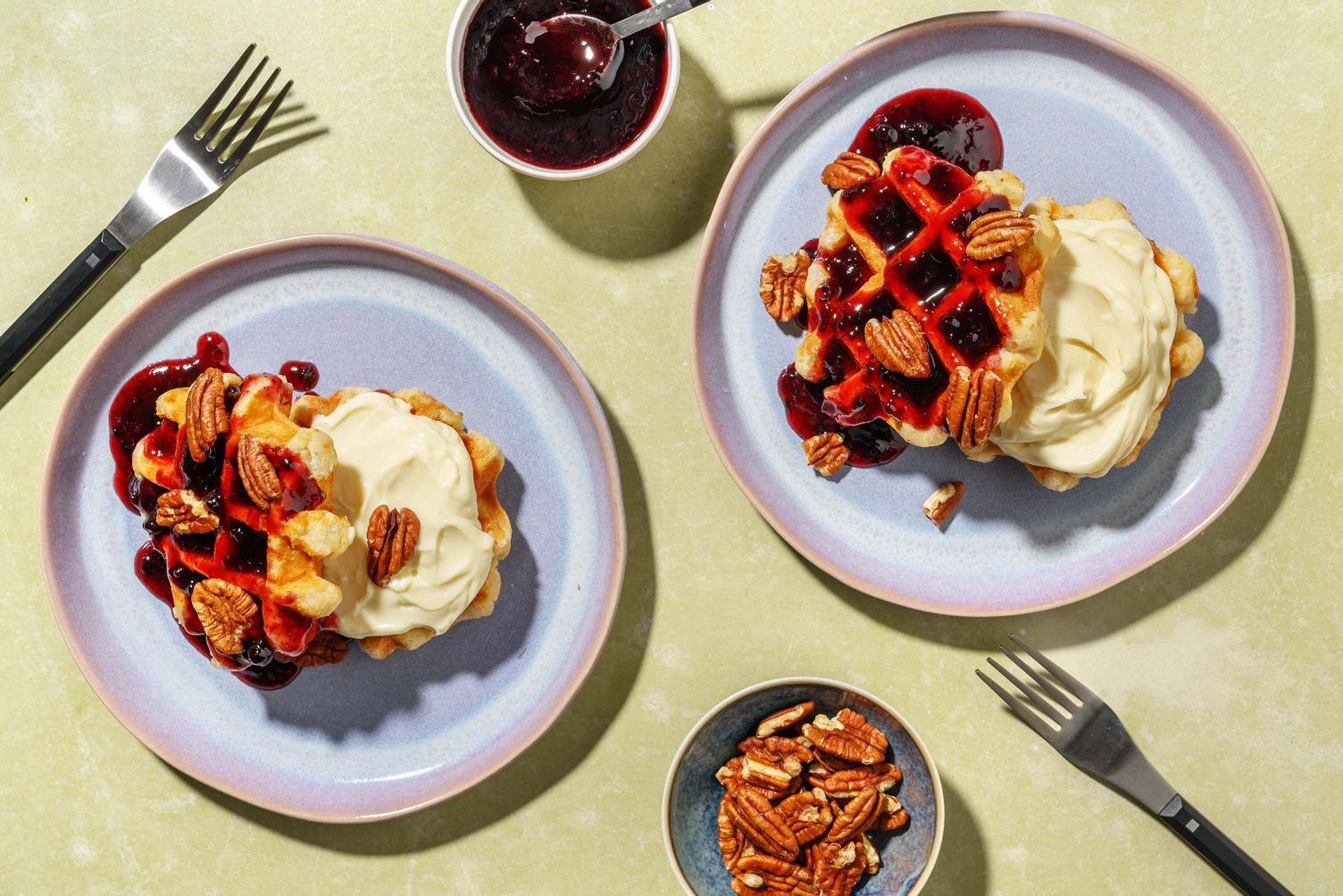 Berry Compote & Pecan Waffles Breakfast Bundle