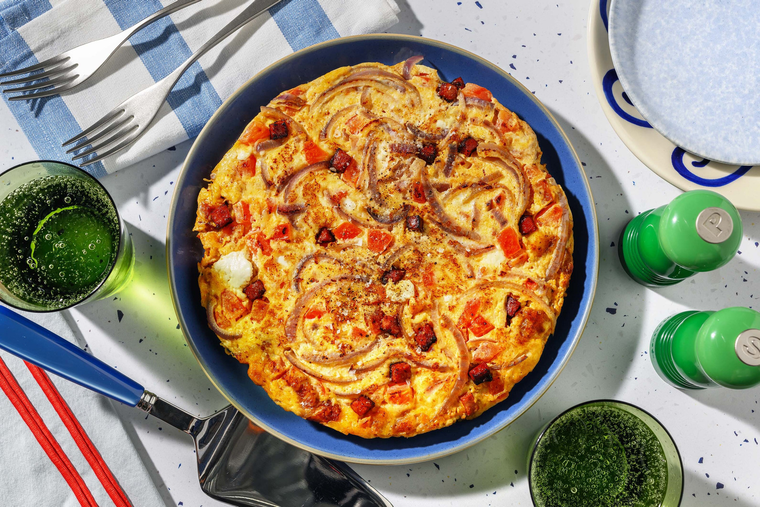 Spaanse tortilla de patatas met chorizo