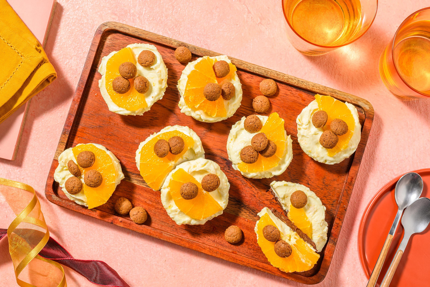 Mini Sinterklaas cheesecakes