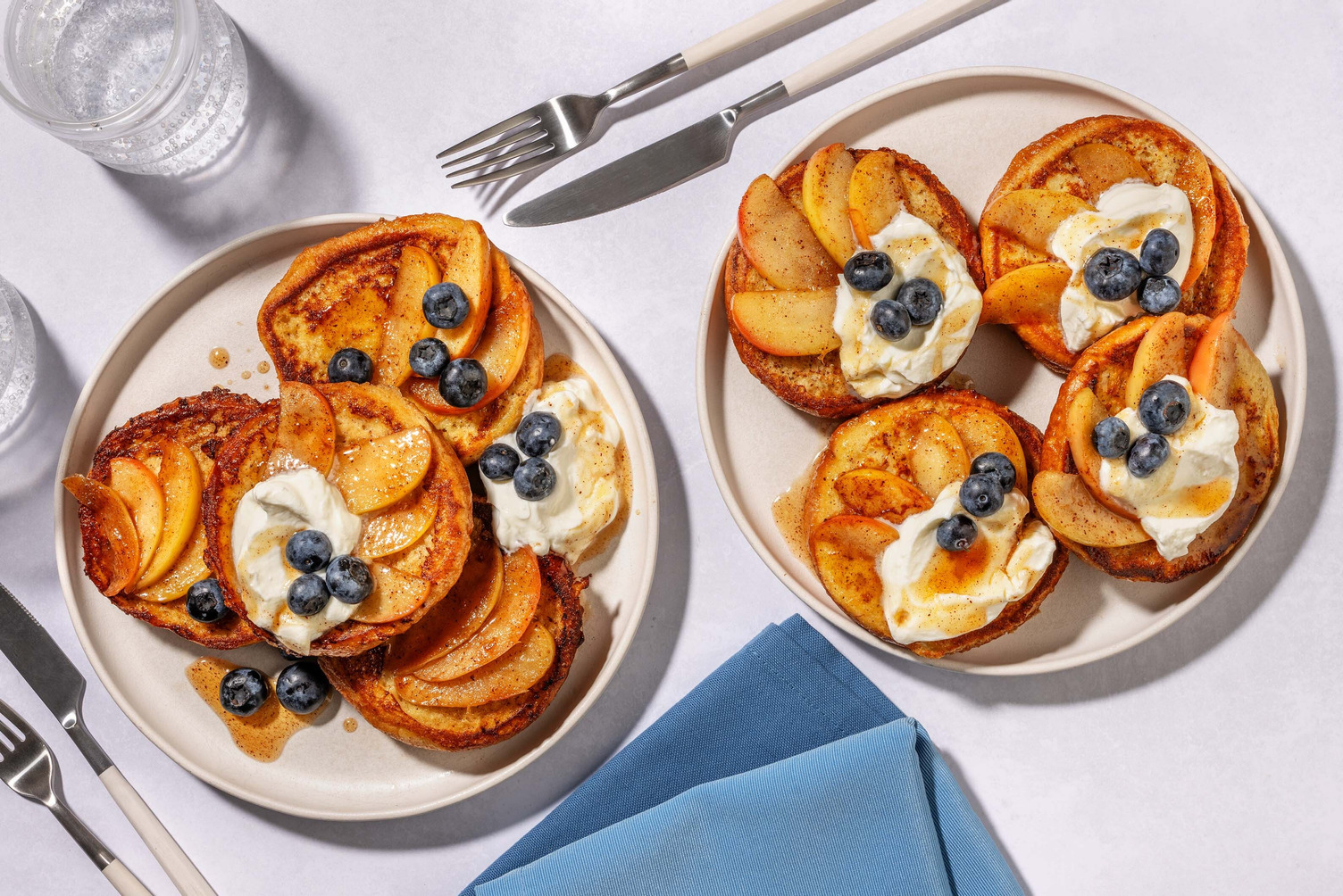 Pain perdu aux pommes caramélisées