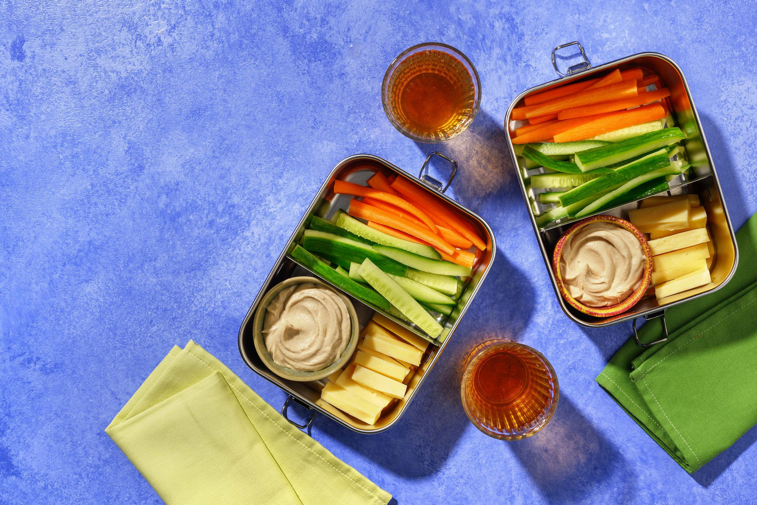 Kids' Veg Lunchbox Fillers and Apple Juice Cartons