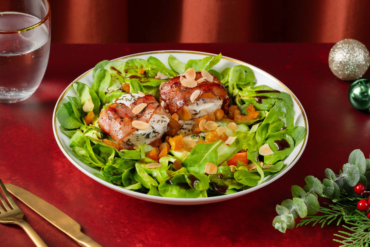 Ziegenkäse im Speckmantel