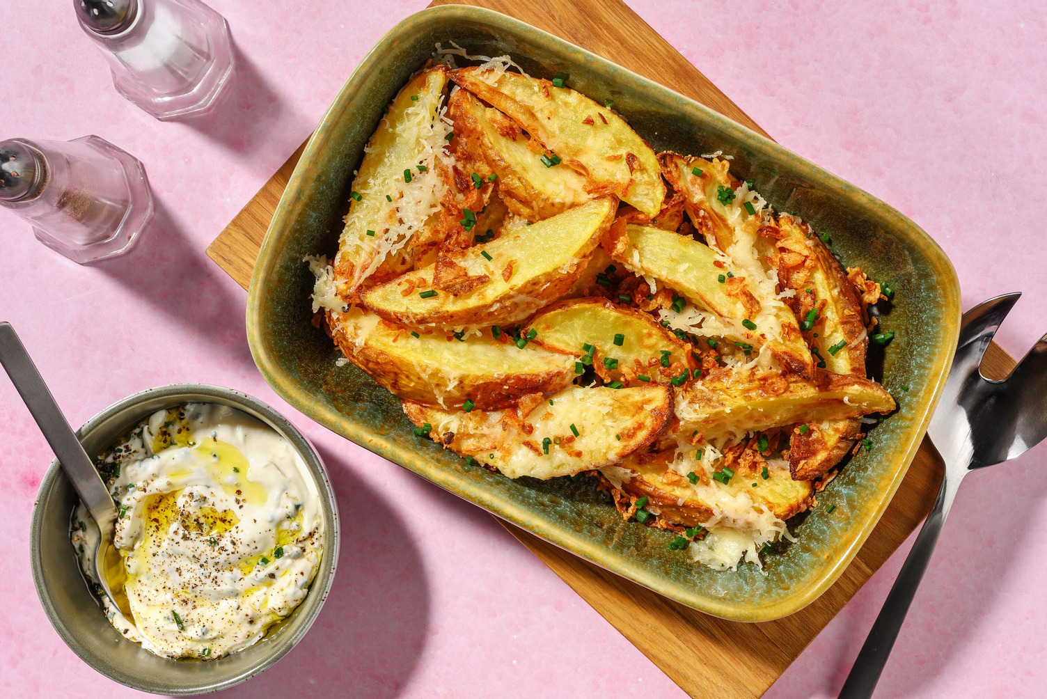 Cheesy Parmesan Potato Wedges