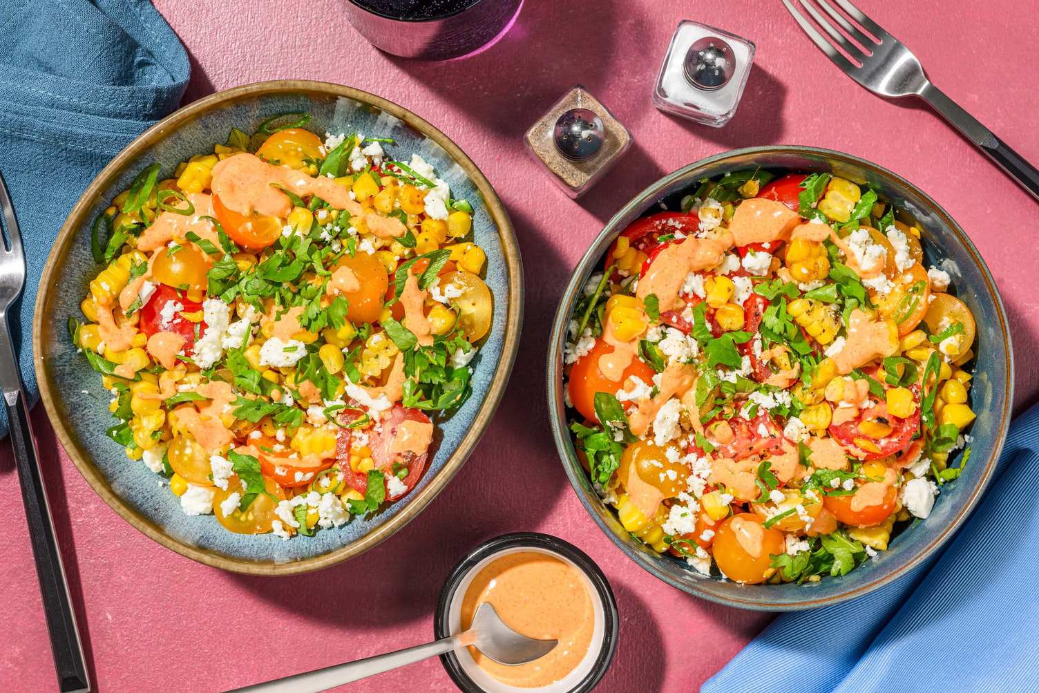 Salade de maïs grillé