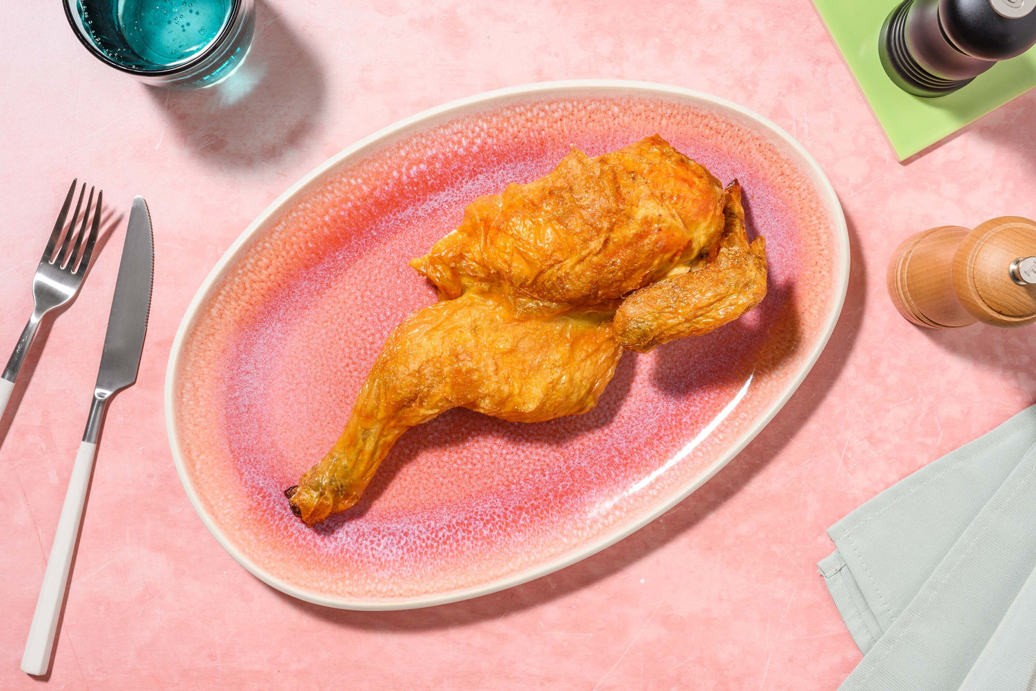 Demi poulet en crapaudine (550 g)