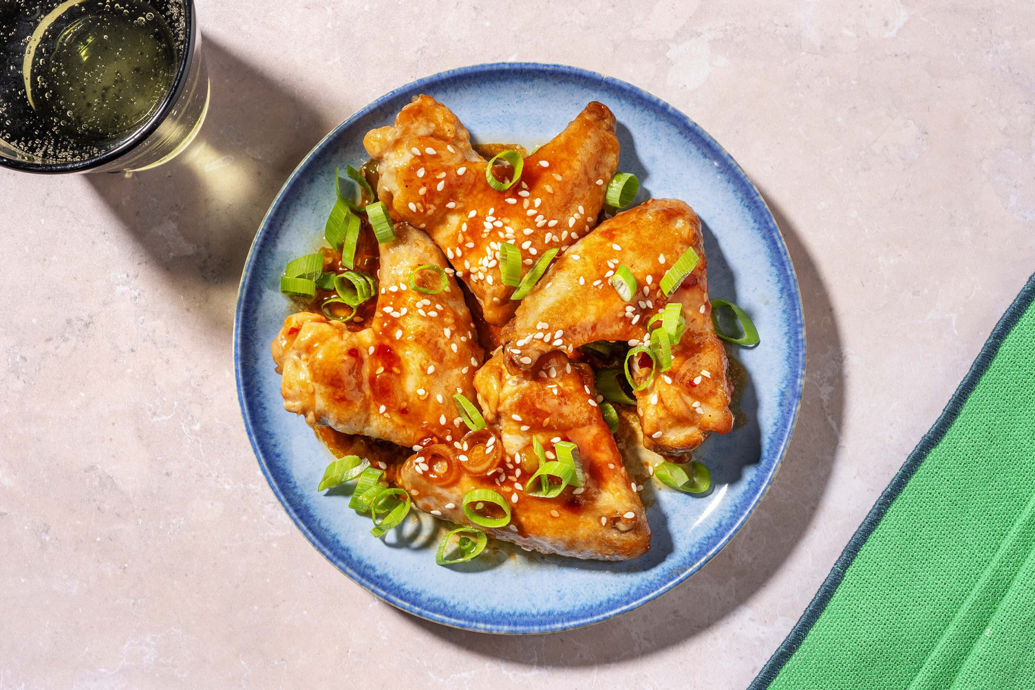 Alette di pollo glassate in agrodolce