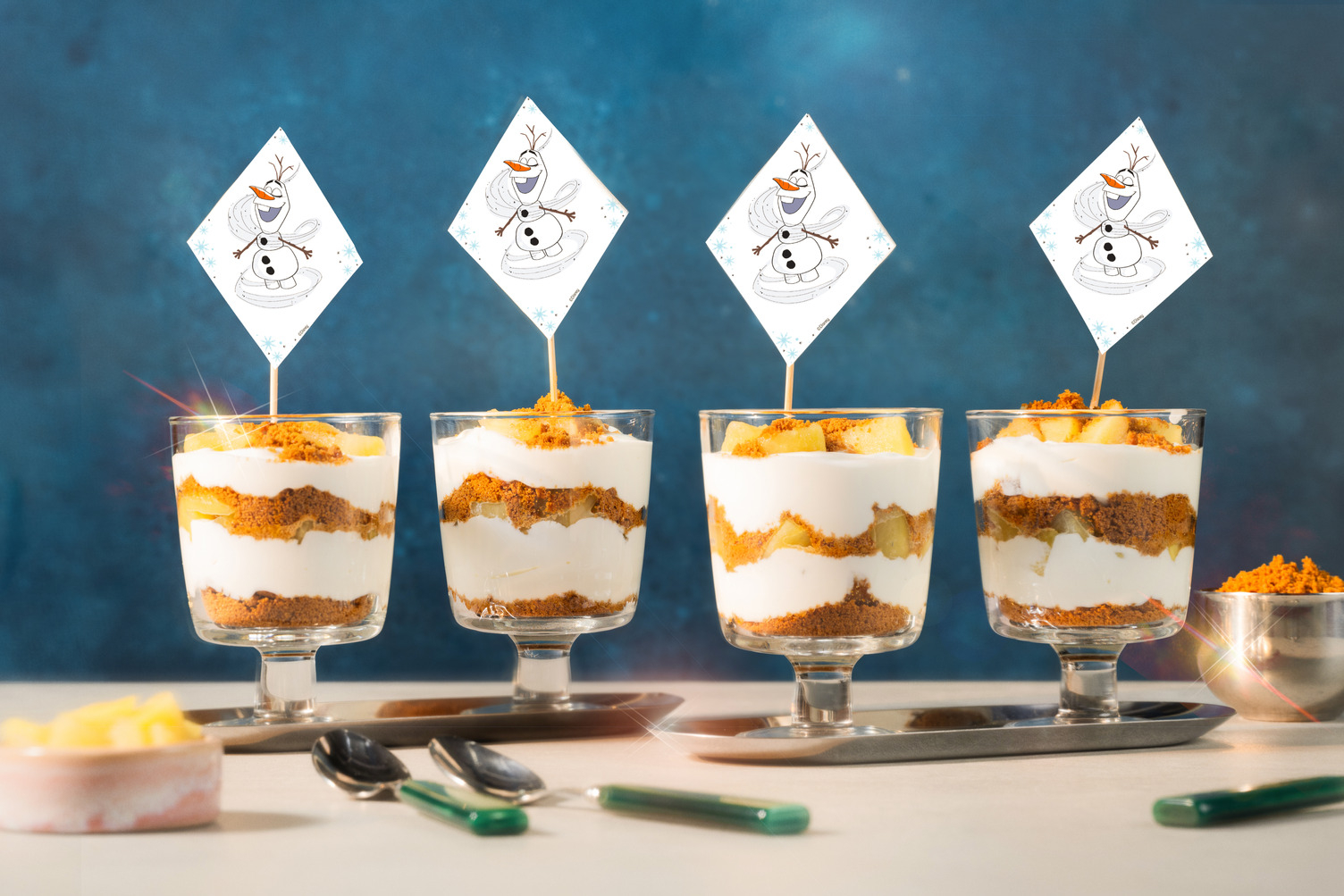 Les verrines de l'Hiver Éternel aux pommes