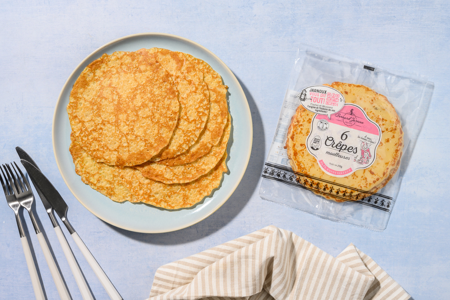 Crêpes moelleuses aux œufs plein air
