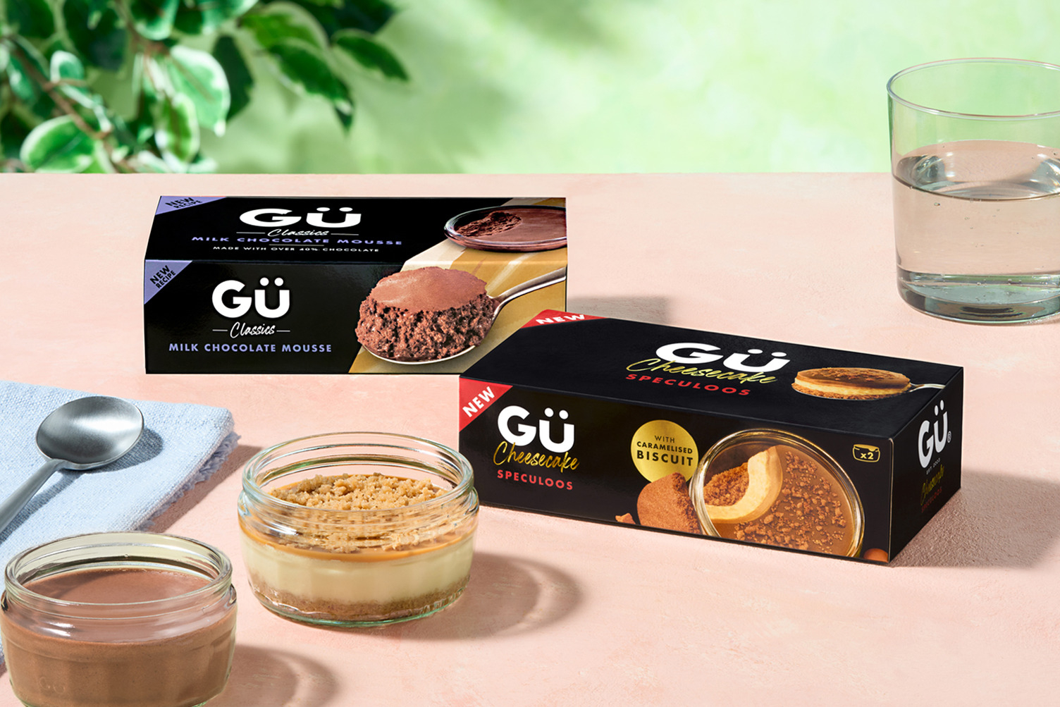 Gü Chocolate Mousse and Gü Speculoos Desserts Variety Bundle
