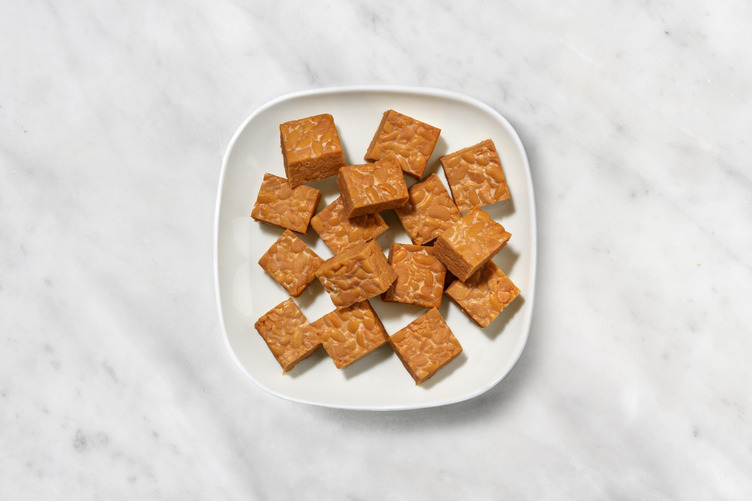 Dés de tempeh avec yakitori en extra