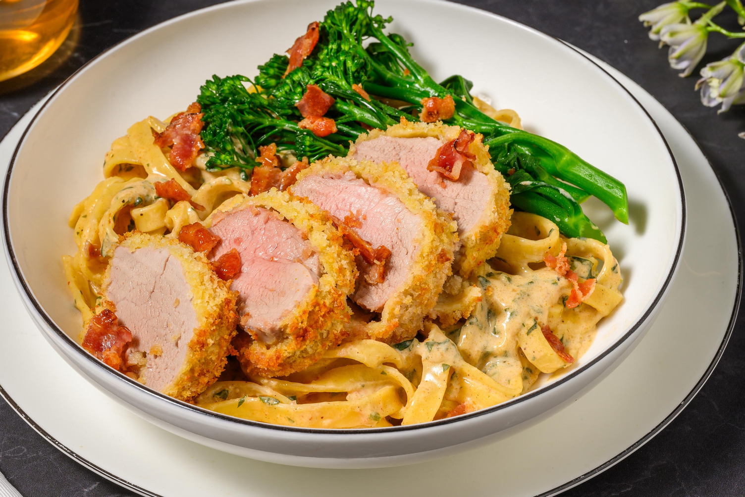 Sprøpanert svinekjøtt