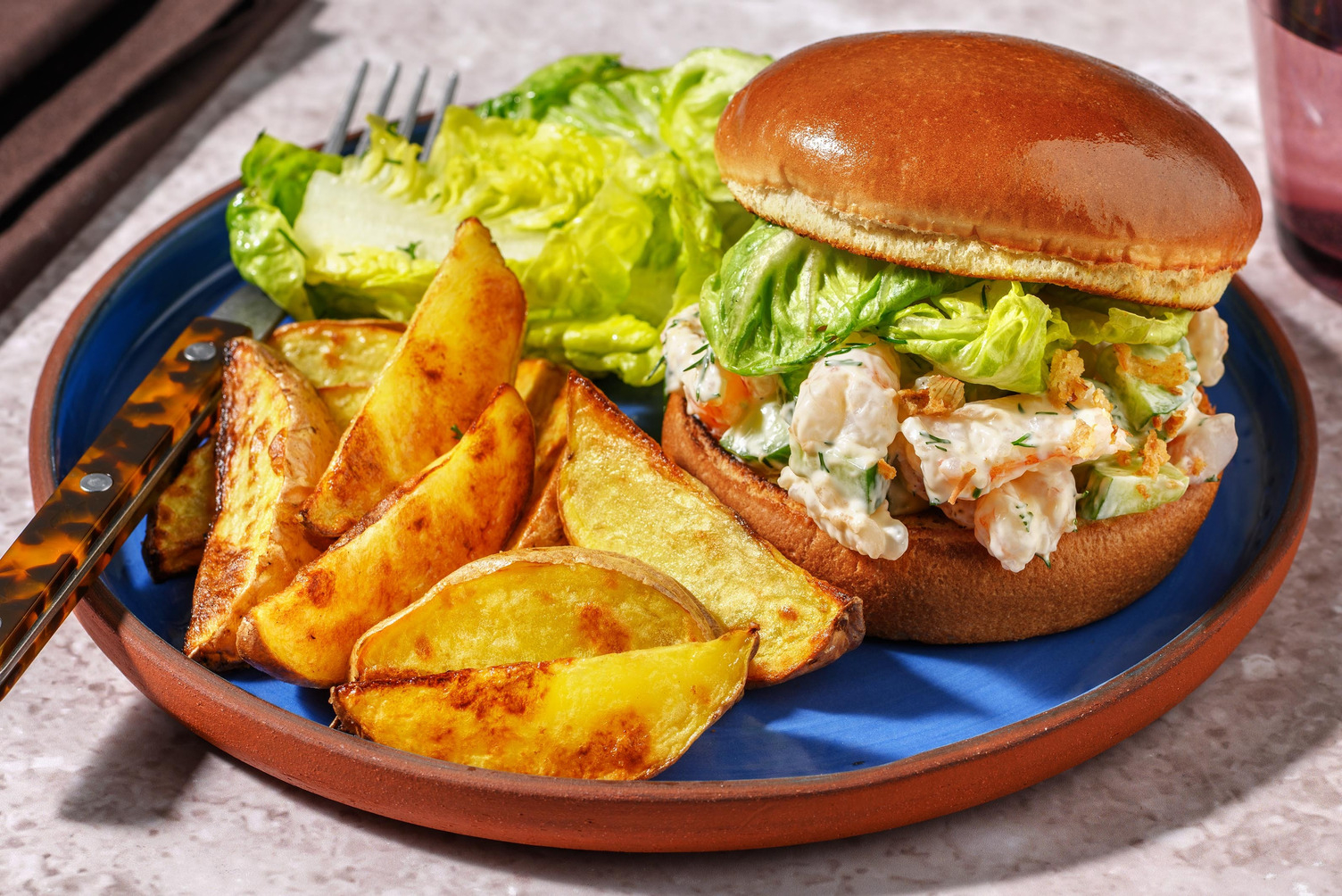 Cremet reje-briochesandwich