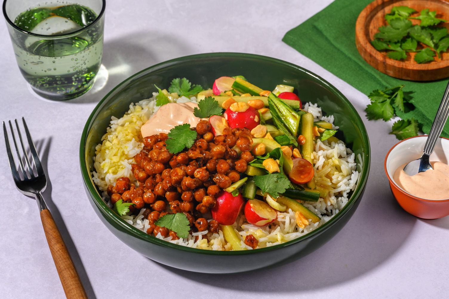 Misoglaserede kikærter