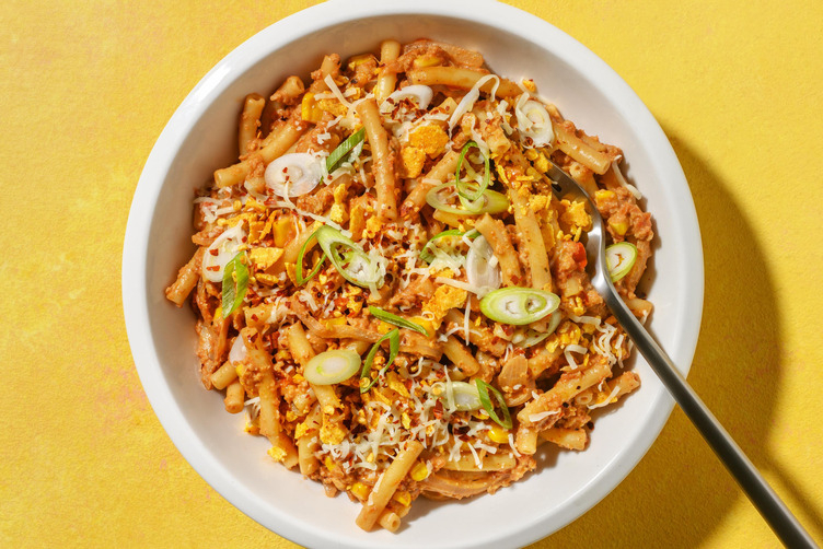 Hurtig TexMex-plantefarspasta