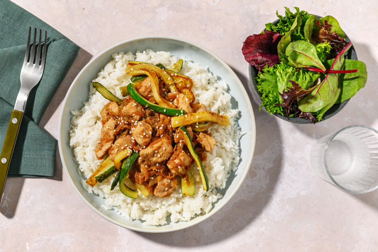 Lonza di maiale e pera marinate alla coreana