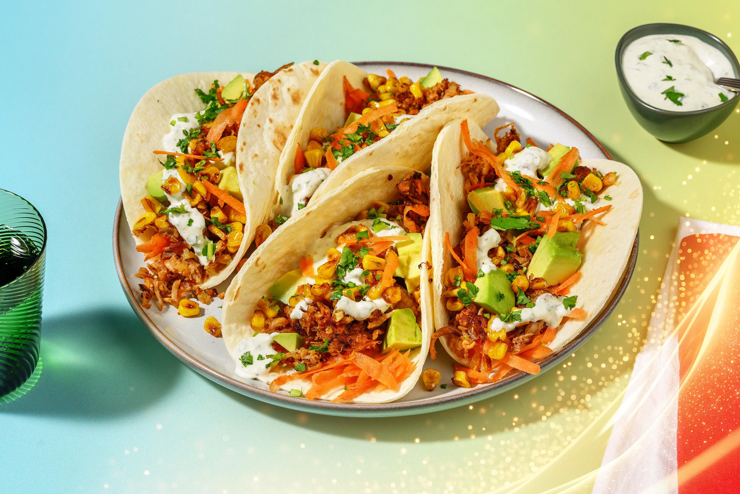 ¡Taco loco! med pulled pork och avokado