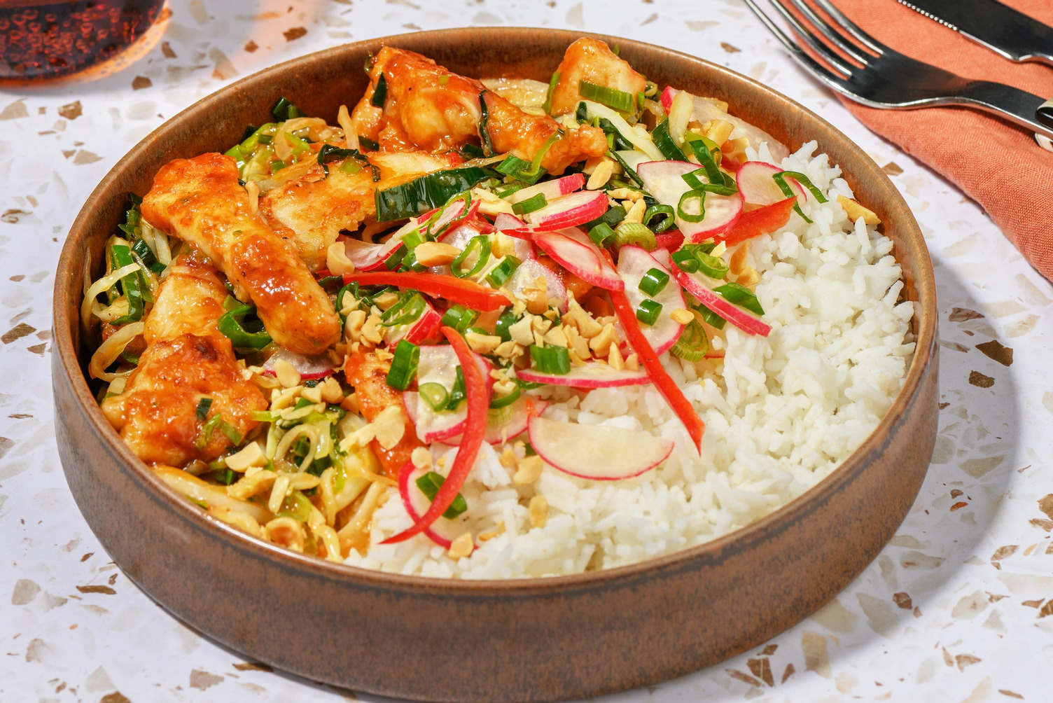 Rask og spicy kyllingwok