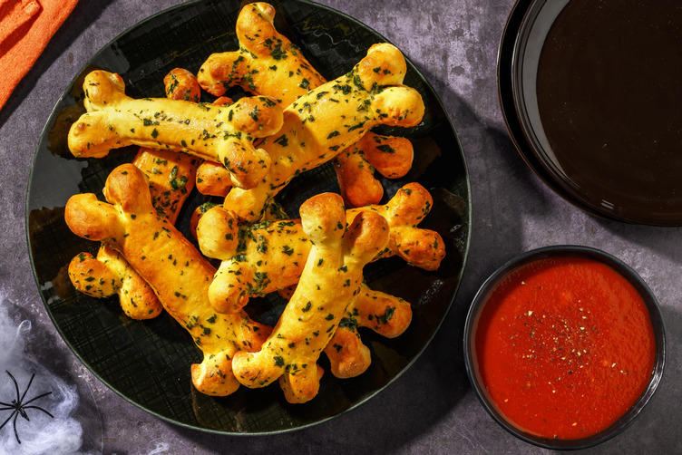 'Brødknogler' med hvidløgssmør