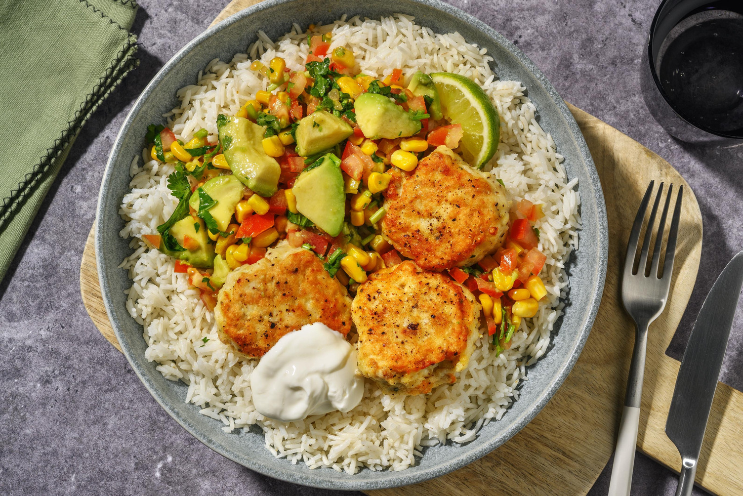 Texmex-krydrede fiskekaker