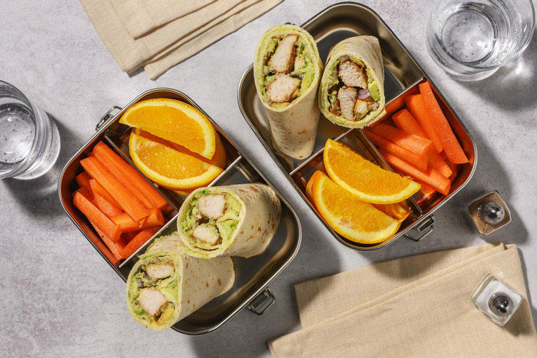 Kylling- og avocadowrap til madpakken 