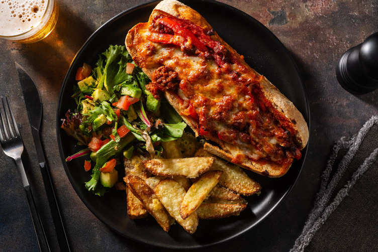 'Sub'-sandwich med Tex-Mex-färs