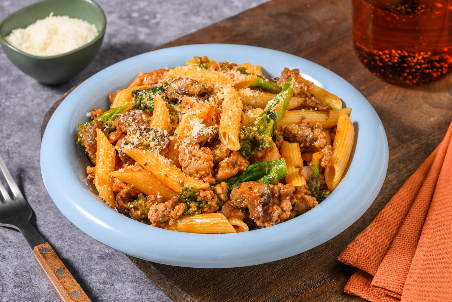 Quick Penne Beef & Pork Ragu