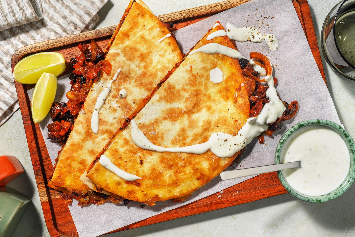 Quesadilla con Chorizo