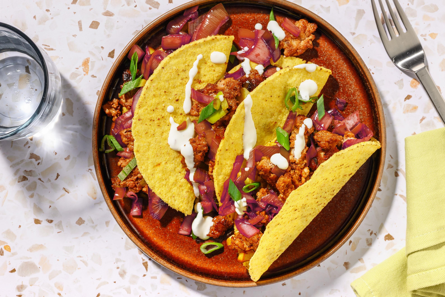 Mini tortilla di pollo e pasta di miso