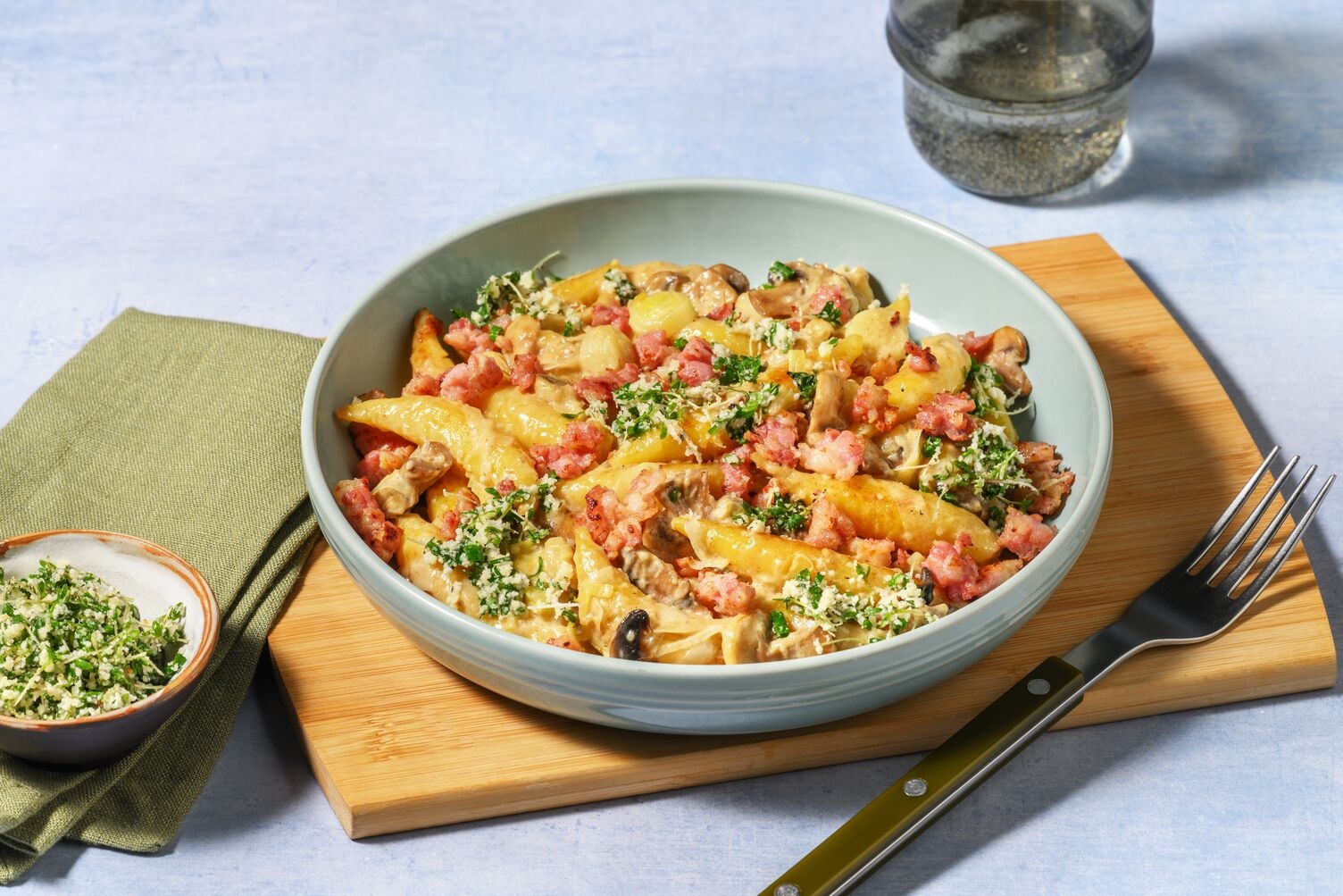 Schupfnudelpfanne mit doppelt Bacon