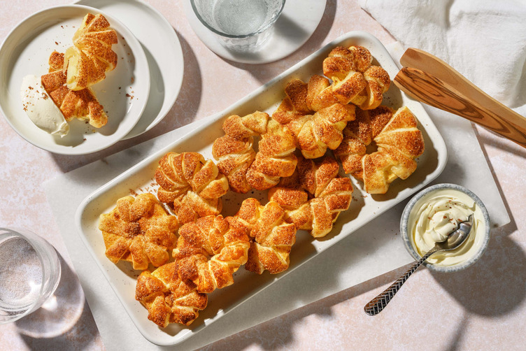 Æbledonuts på butterdej