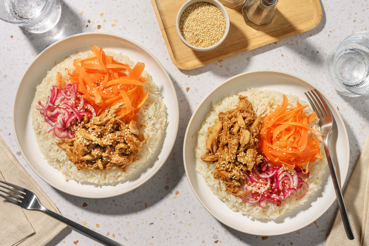 Teriyaki-stegt kyllingebowl 