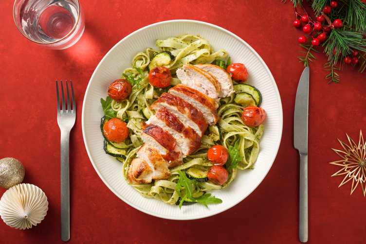 Ricottafyldt prosciuttokylling