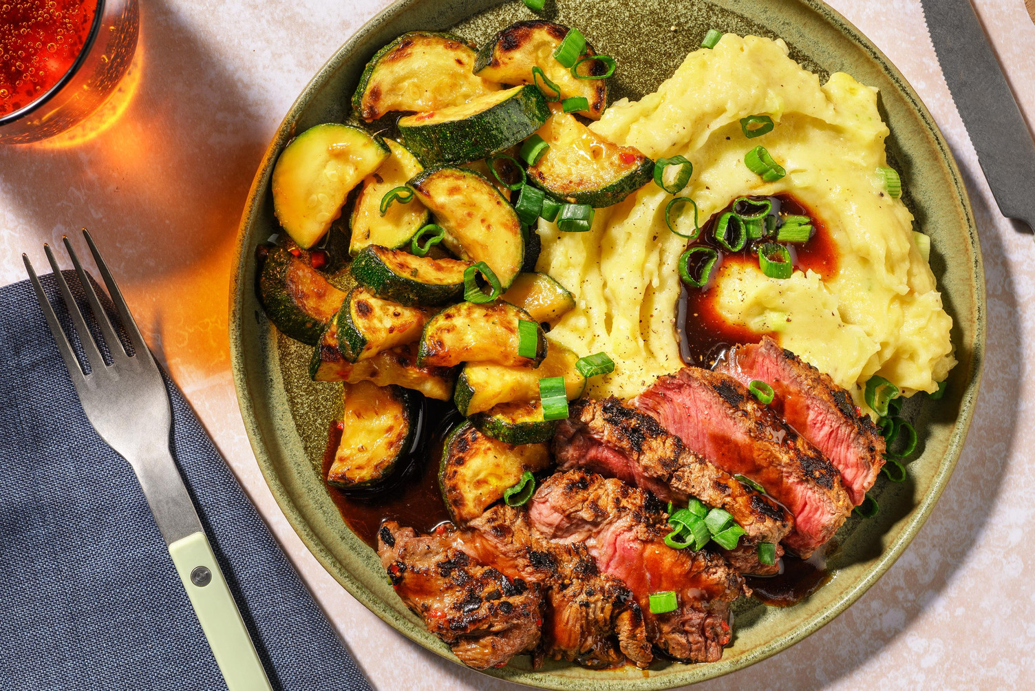 Pikant mariniertes Steak vom Weiderind