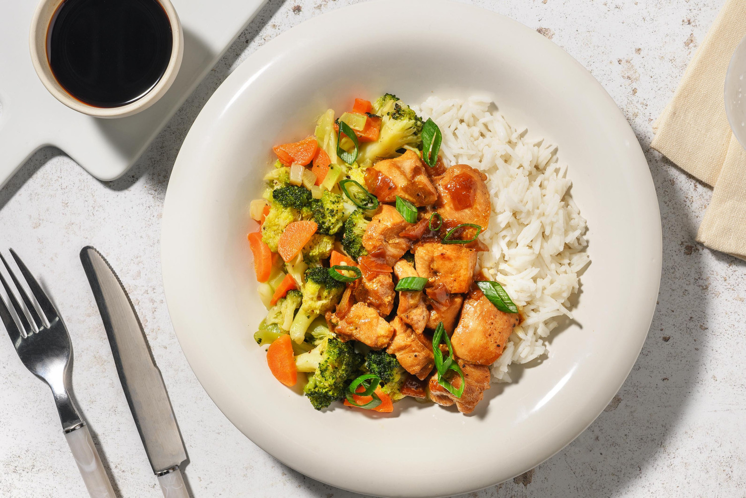 Poulet en sauce asiatique douce