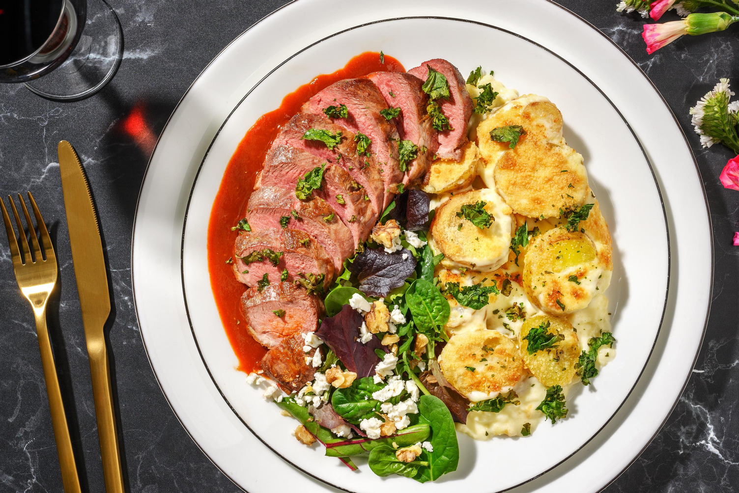 Sous vide andebryst og kraftig rødvinssauce