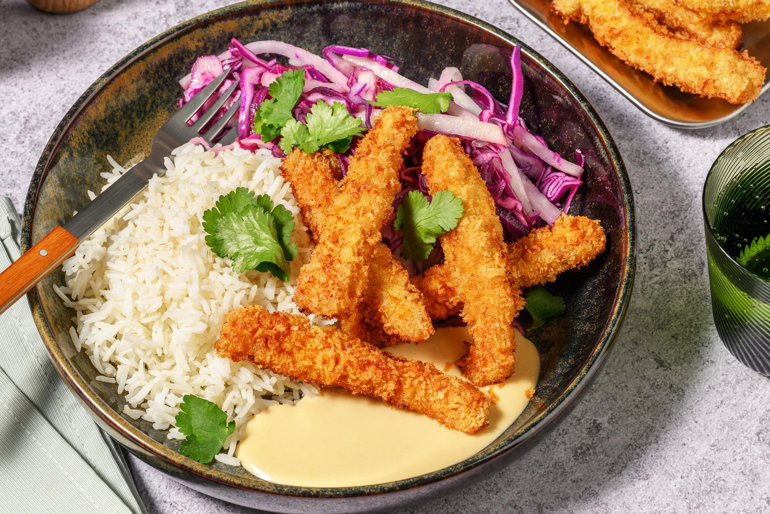 Asiatisk panerad fläskkotlett