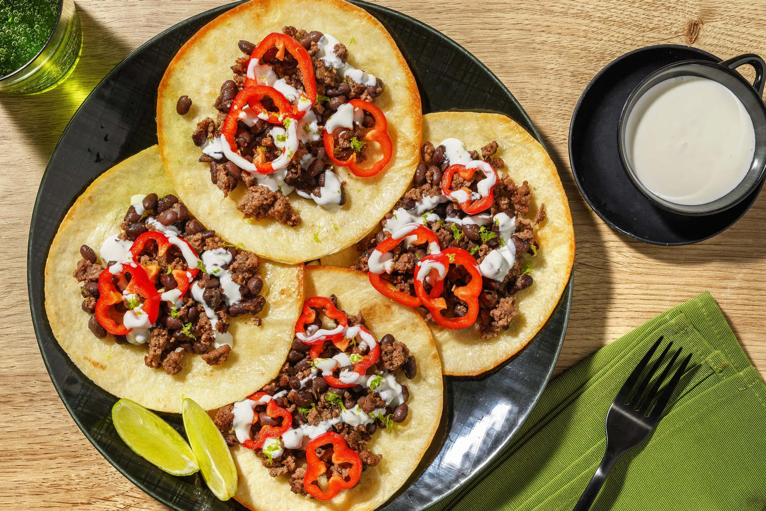 Beef & Bean Tacos aus dem Ofen