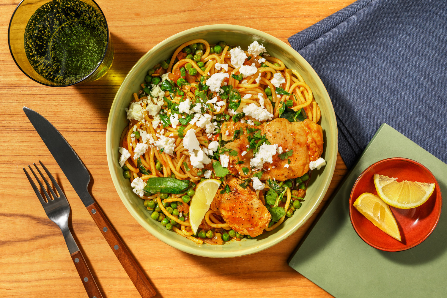 Peruvian Inspired Spiced Chicken Pasta