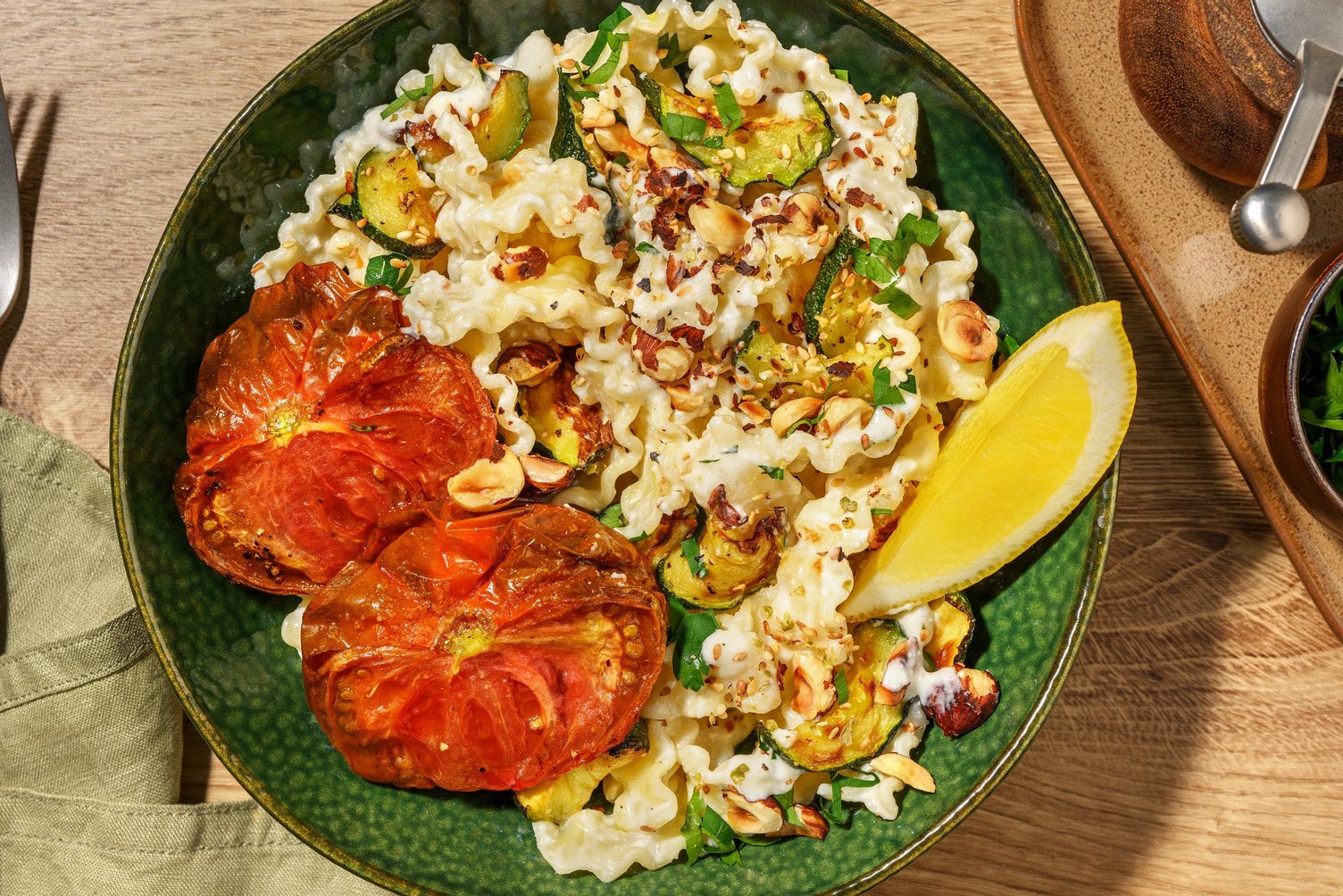 Mafaldine en sauce crémeuse à la feta