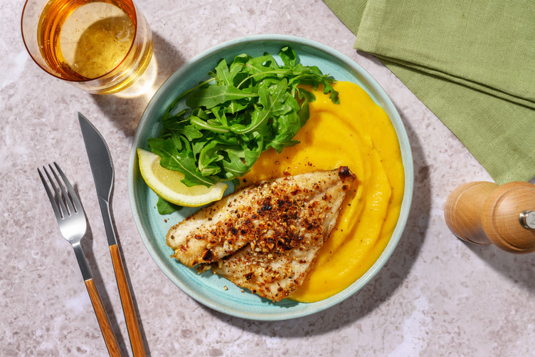 Filetto di orata in crosta di mandorle