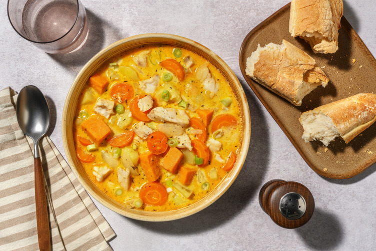 Creamy Prawn and Carrot Chowder