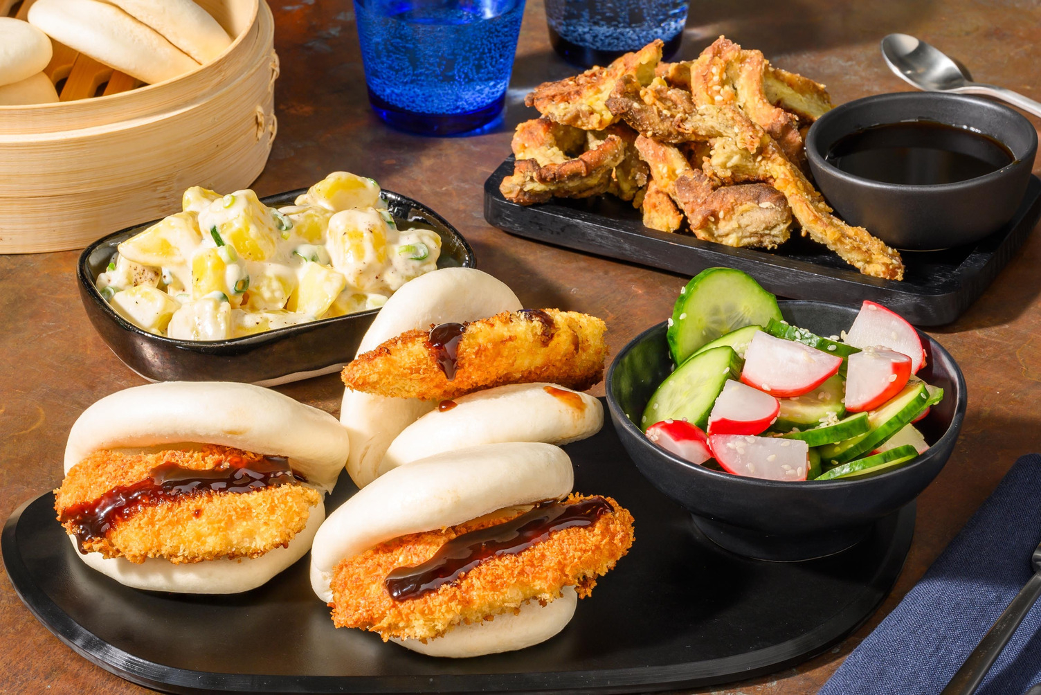 'Izakaya'-bao-boller med teriyakikylling