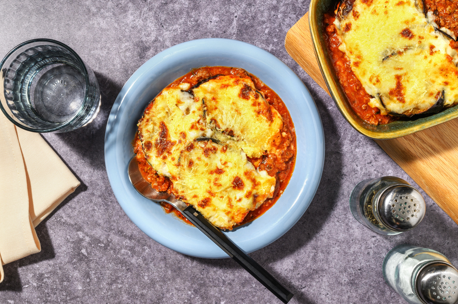 Moussaka alla greca di carne e melanzane