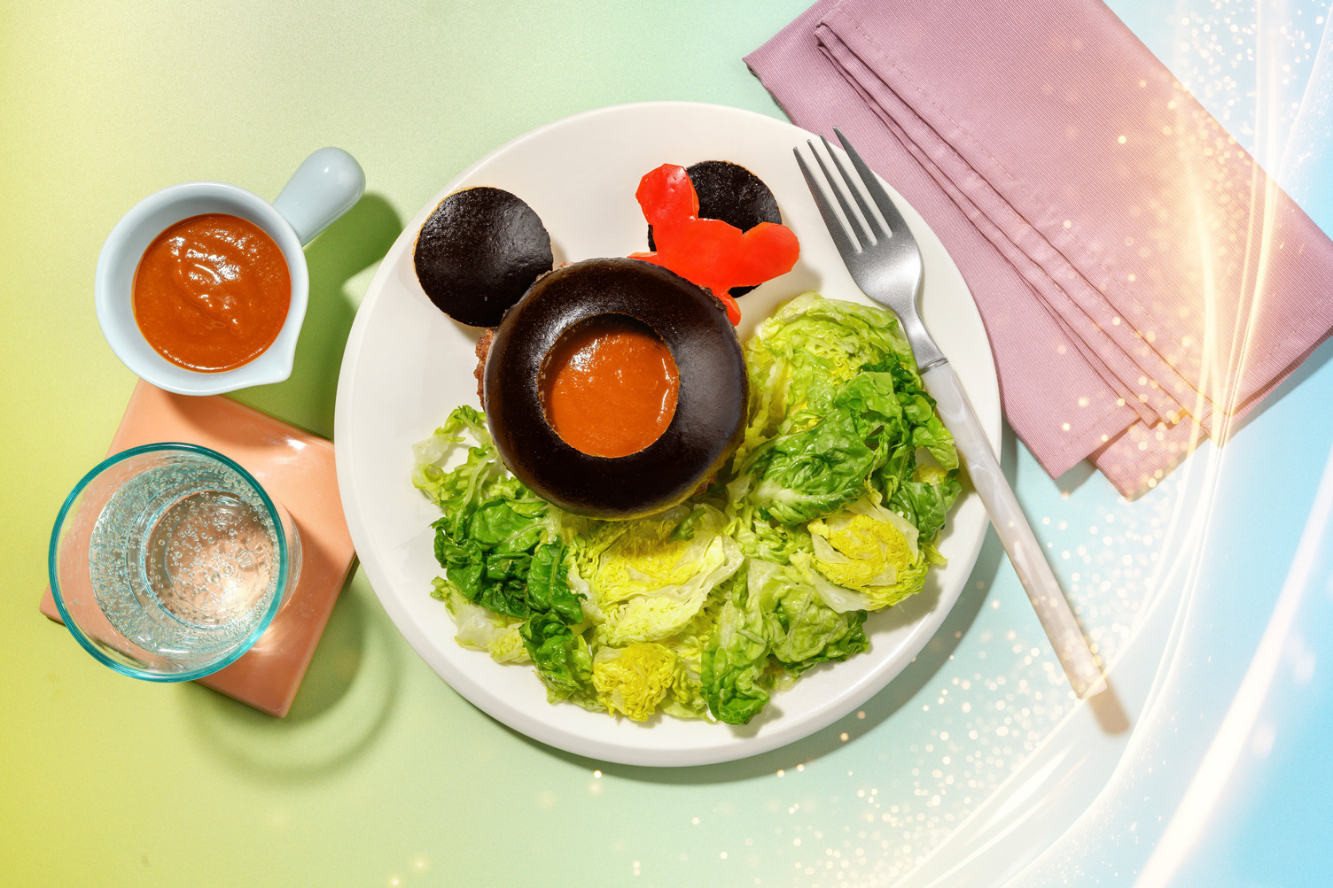 Hamburguesa Do-Re-Minnie, inspirada en Minnie