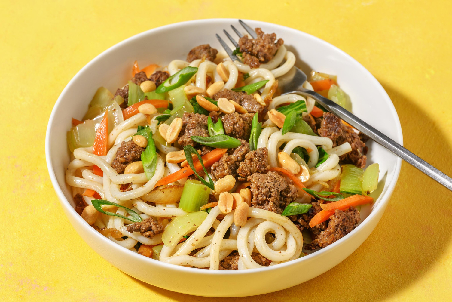 Lättlagad mongolisk nötfärswok