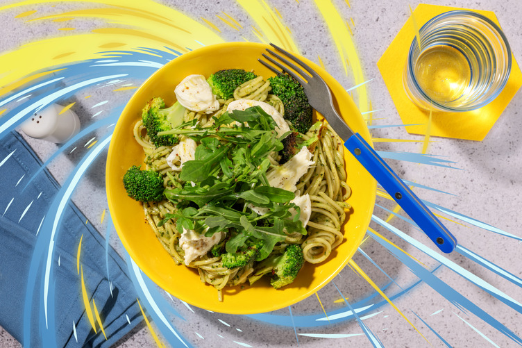 Kraftfull pestopasta