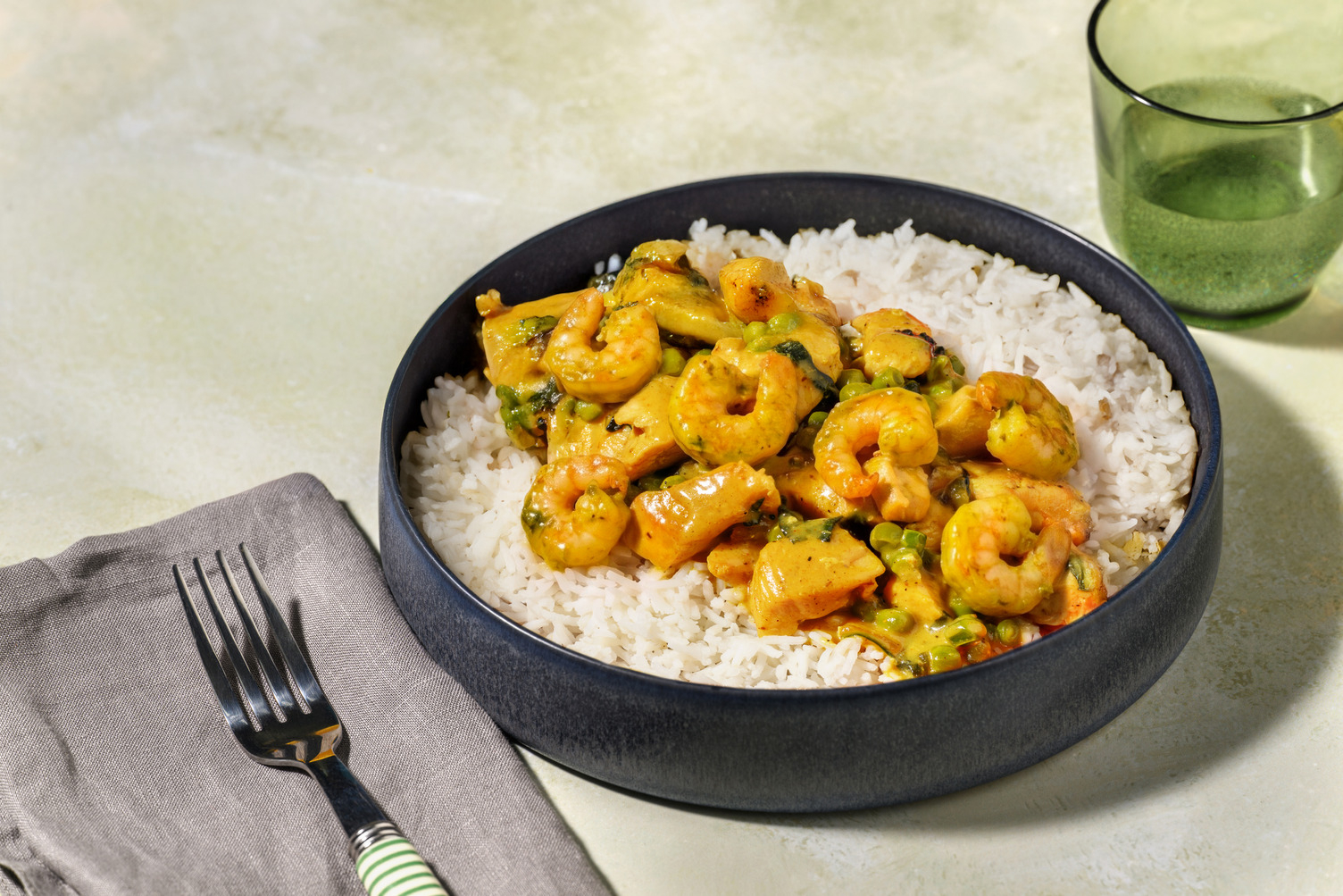 15 Minute Coronation Chicken and Prawns