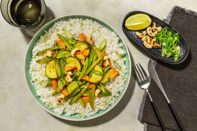 Coconut Courgette Curry with Tofu