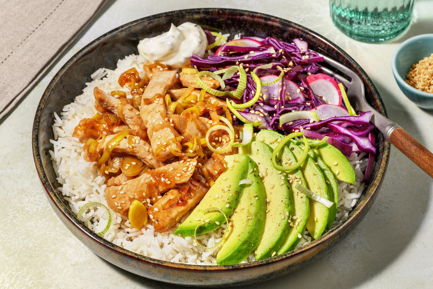 Japansk teriyaki-svinekød