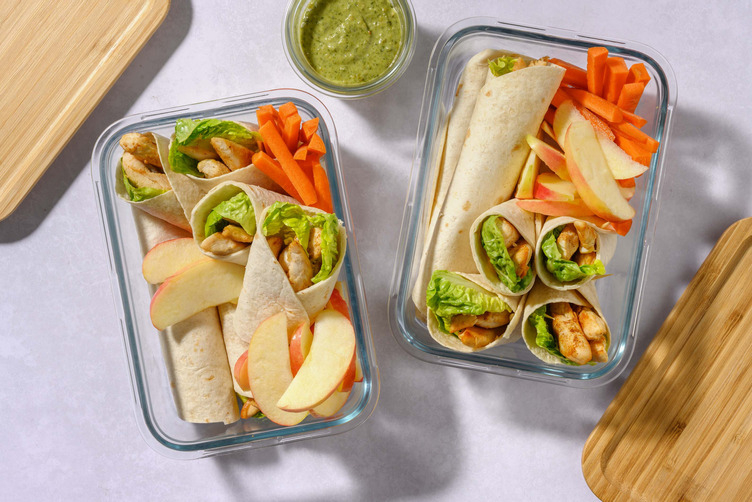 Chicken wrap kids lunch box